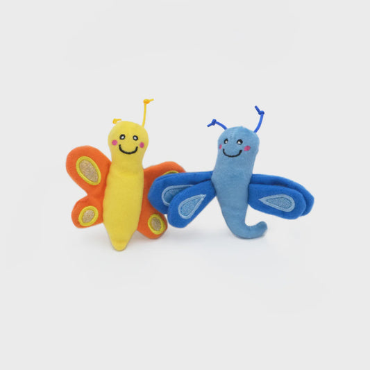 ZippyClaws Cat Toy Butterfly & Dragonfly 2-Pack