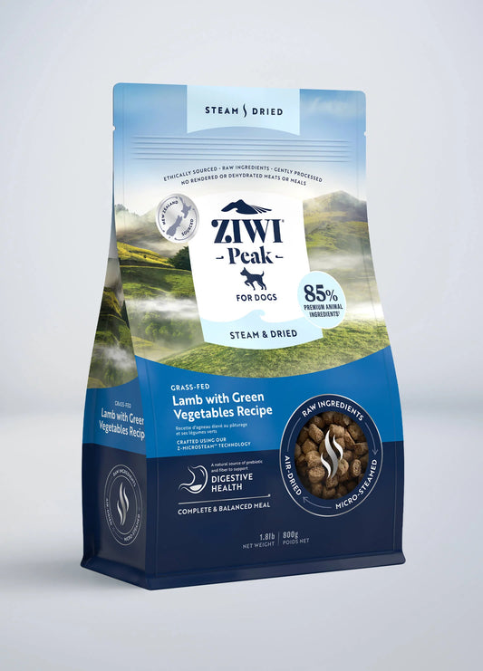 Ziwi Peak Steam & Dried Lamb with Green Vegetables