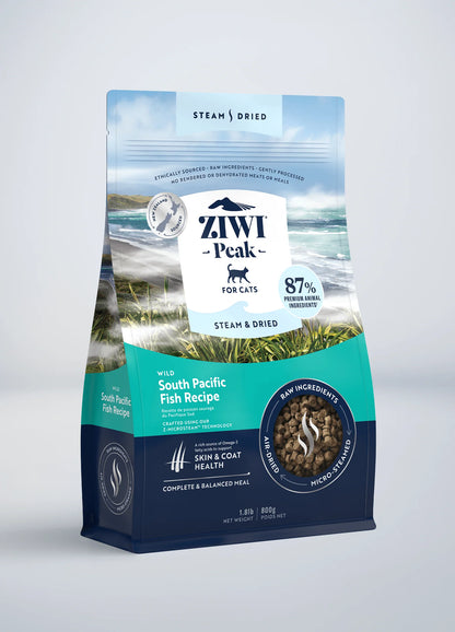 ZIWI Peak Steam & Dried - Wild South Pacific Fish Cat Food Recipe