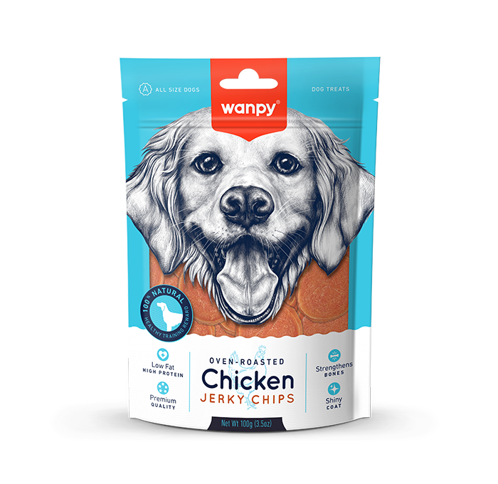 Wanpy Dog Chicken Chips 100g