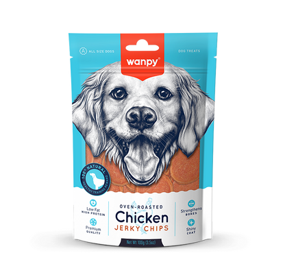 Wanpy Dog Chicken Chips 100g