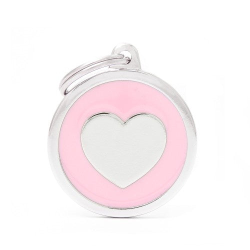 MyFamily Classic Heart Pink Lg Circle