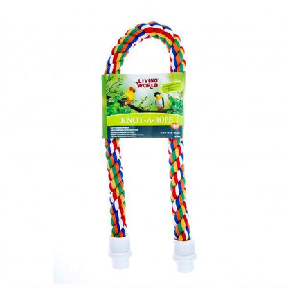 Living World Knot a Rope Perch - Banana Scented
