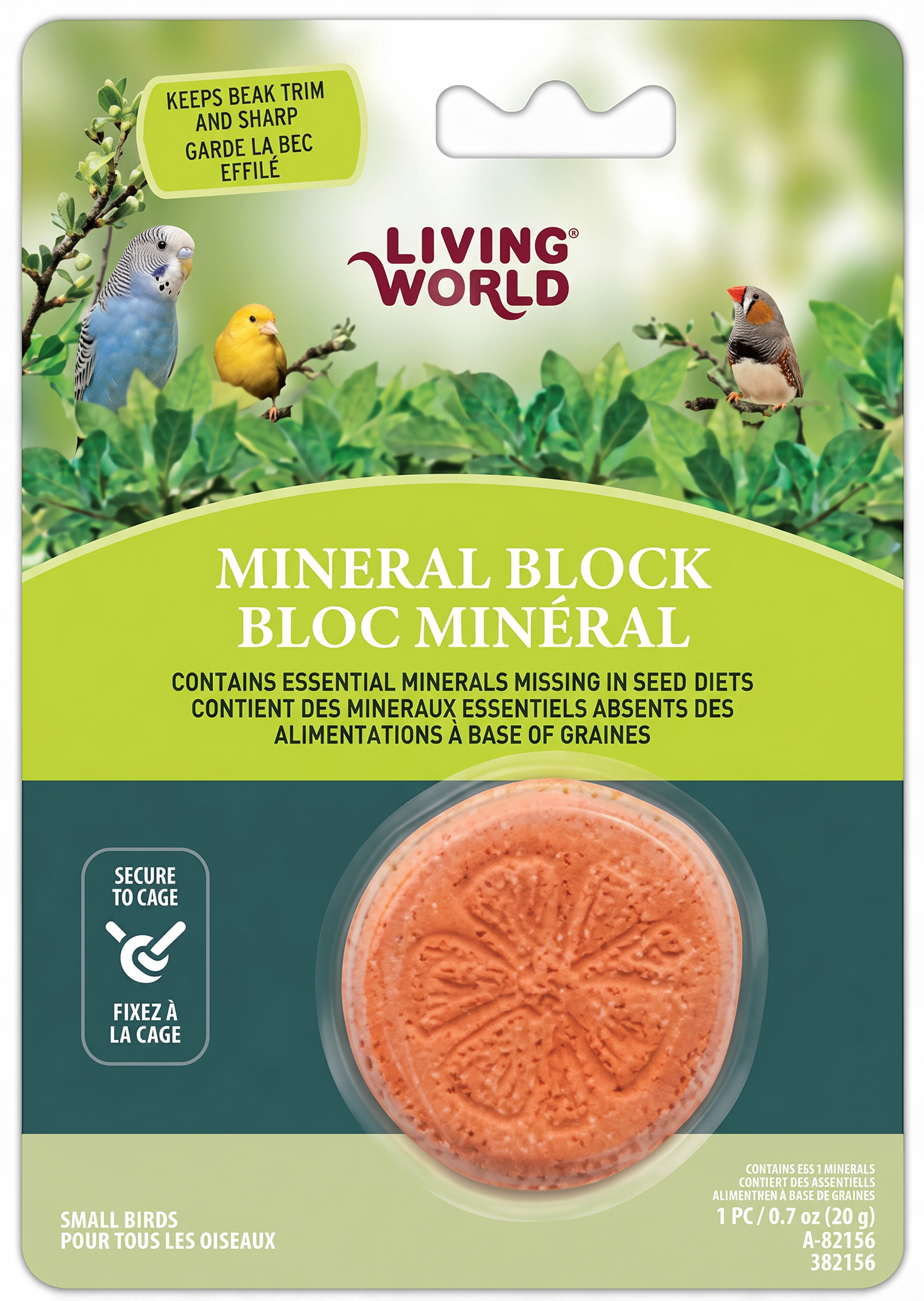 Living World Mineral Block Orange