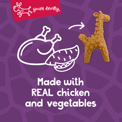 Yours Droolly Animal Shapes Dog Treats-  Variety 4pk
