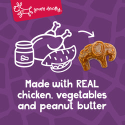 Yours Droolly Animal Shapes Dog Treats-  Variety 4pk