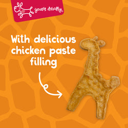 Yours Droolly Dog Treats - Animal Shapes with Chicken Paste 6pk