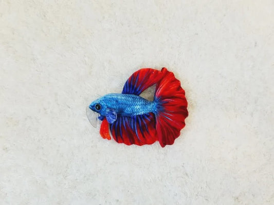 Red Blue Betta Plush