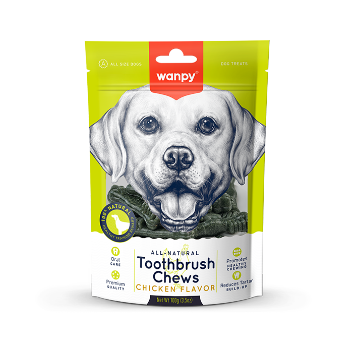 Wanpy Dog Tooth Brush Chews Chicken 100g