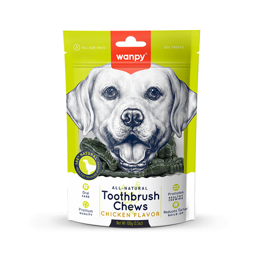Wanpy Dog Tooth Brush Chews Chicken 100g